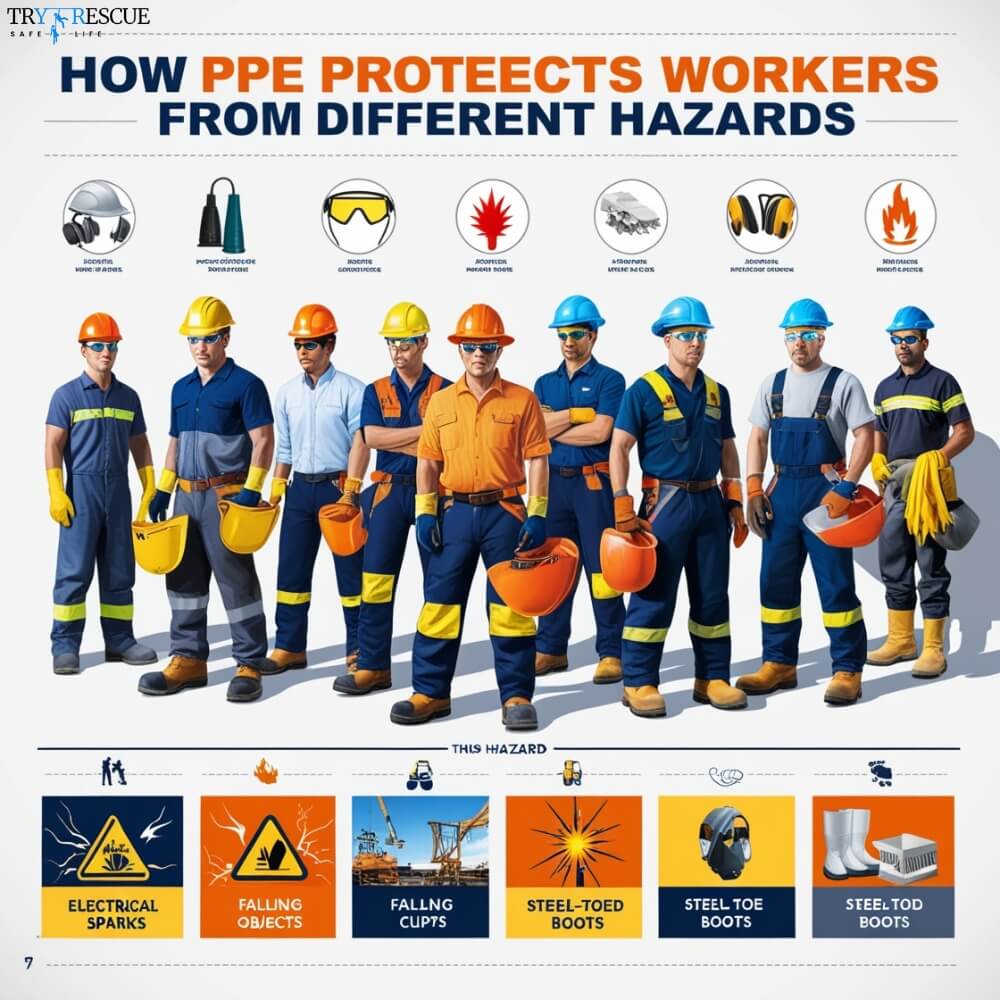 How PPE Protects Workers from Different Hazards